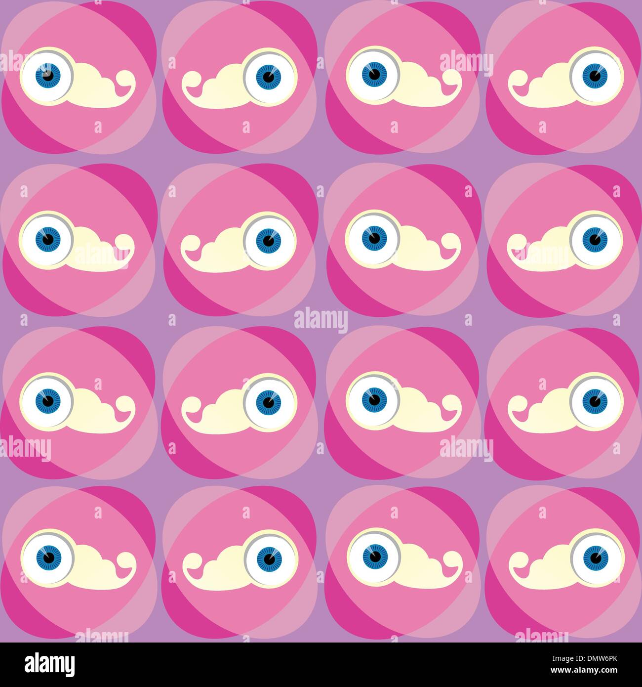 decorative pop background with eyes Stock Vector
