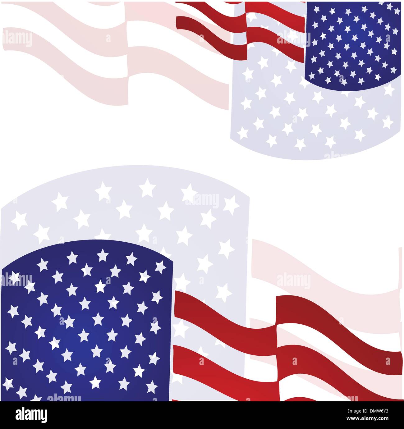America usa stars and stripes flag stylized Vector Image