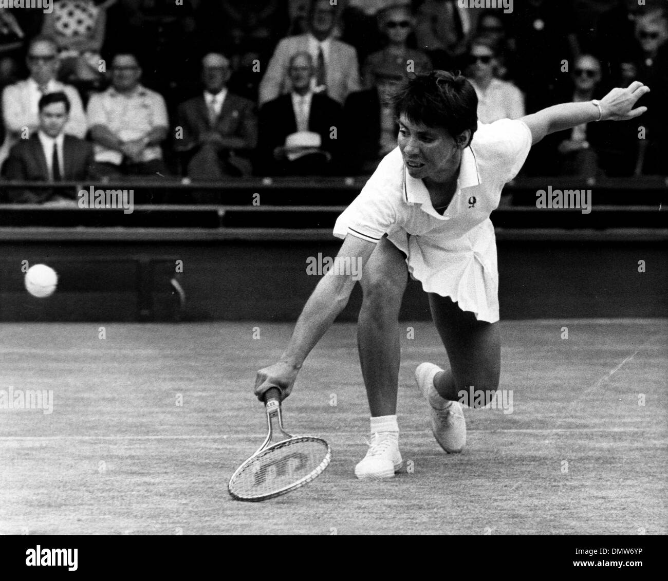 Raquette De Tennis Vintage Rosemary Casals - Spalding Bois Avec Attelle, USA