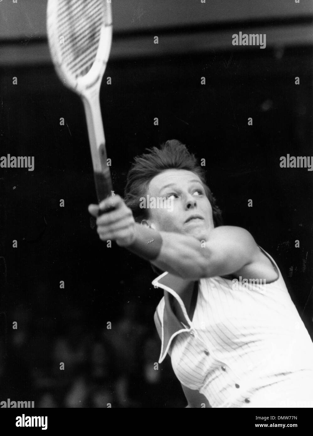 July 3, 1978 - London, England, U.K. - Tennis Star MARTINA NAVRATILOVA playing in the match where she beat Tracy Austin at Wimbledon Championships. (Credit Image: © KEYSTONE Pictures USA/ZUMAPRESS.com) Stock Photo
