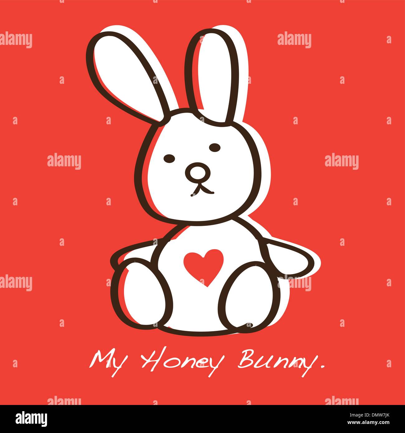 honey bunny valentine Stock Vector Image & Art - Alamy