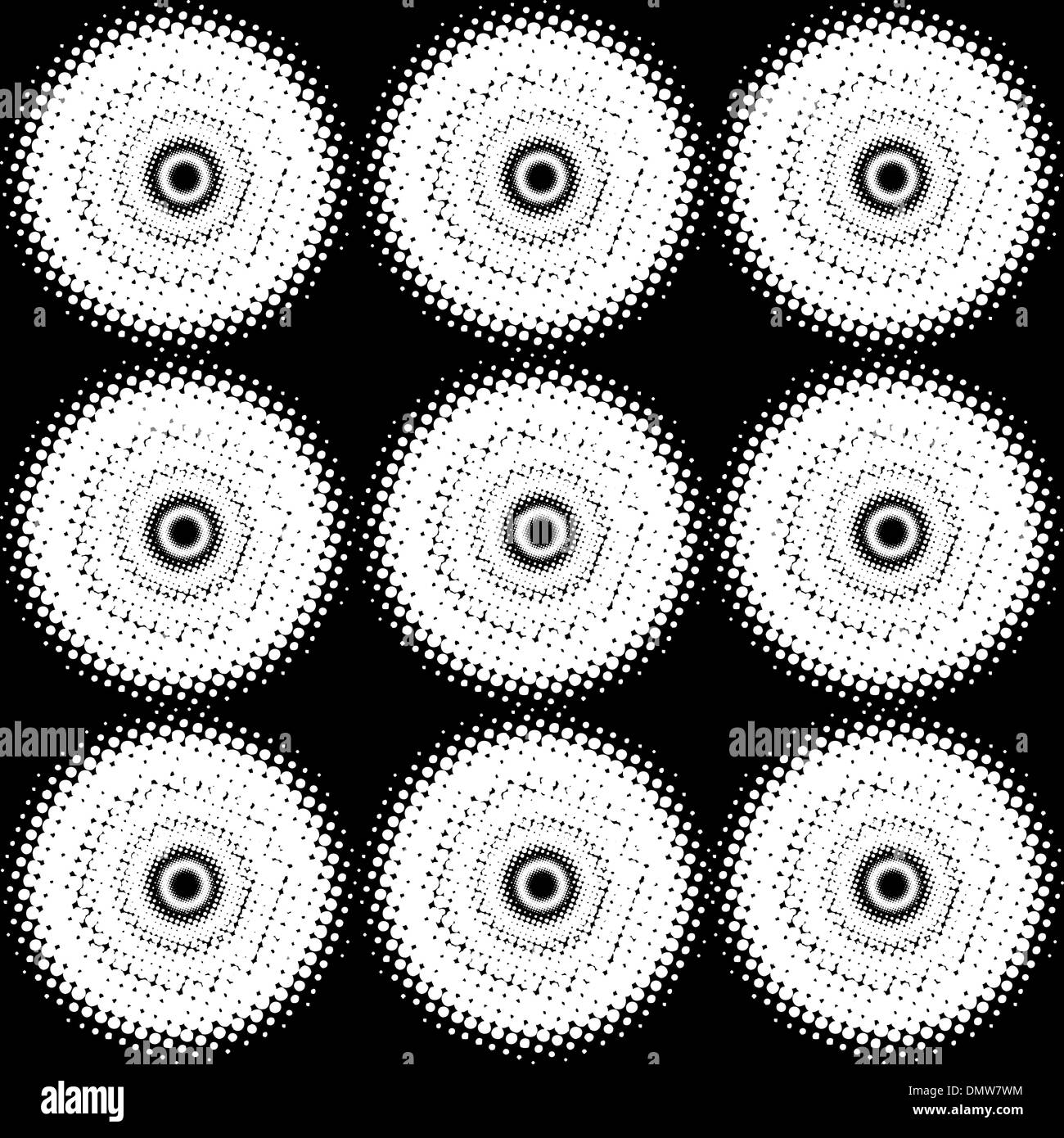 black and white halftone circles background Stock Vector Image & Art ...