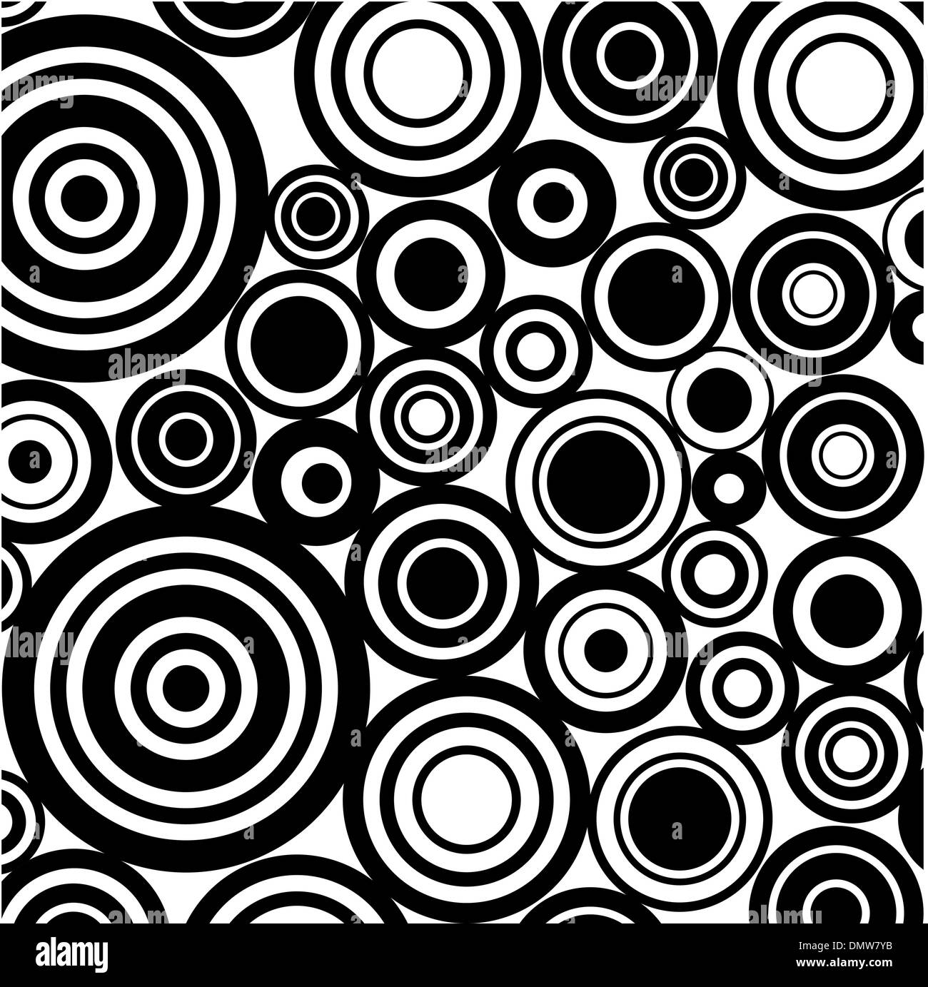 black and white background with circles Stock Vector Image & Art - Alamy