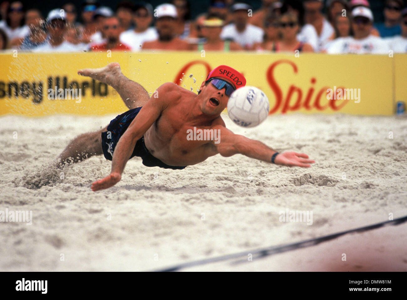 Aug 05, 1994; Orlando, FL, USA; KARCH KIRALY at the AVP Professional Beach Volleyball - King of the Beach - Orlando, FL - 1994. Stock Photo