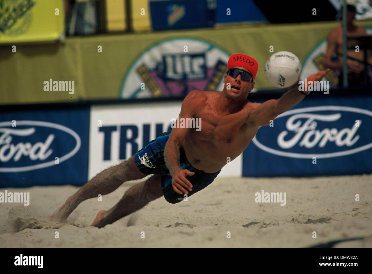 Aug 05, 1995; Dallas/Ft Worth, NY, USA; (File Photo 1995. Exact Date Unknown) KARCH KIRALY at the AVP Professional Beach Volleyball  - Dallas/Ft Worth, TX - 1995. Stock Photo