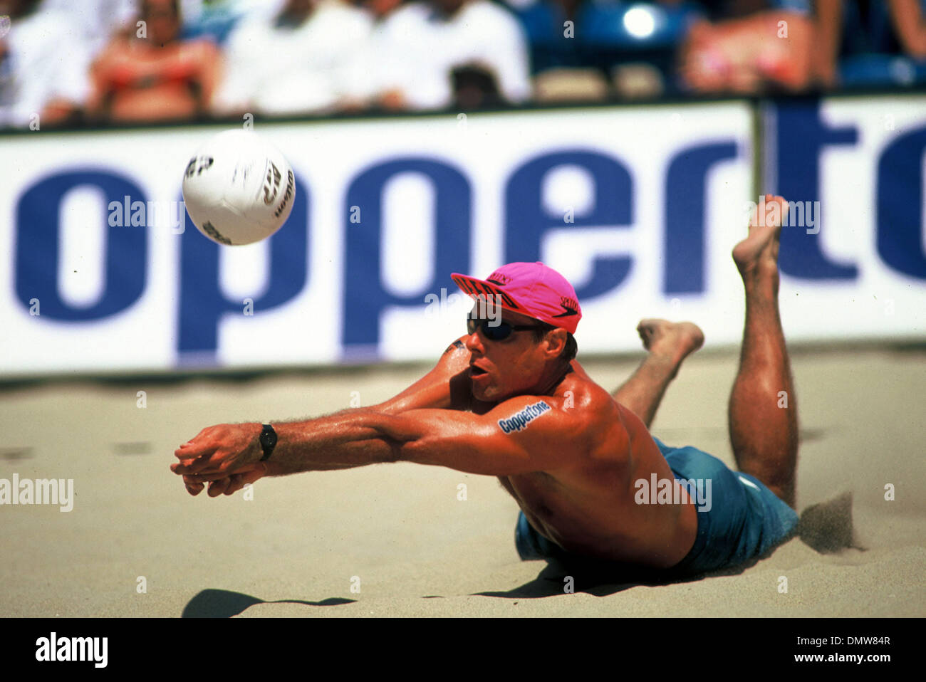 May 30, 1998; Huntington Beach, CA, USA; KARCH KIRALY at the AVP Professional Beach Volleyball - Huntington Beach, CA - 1998. Stock Photo