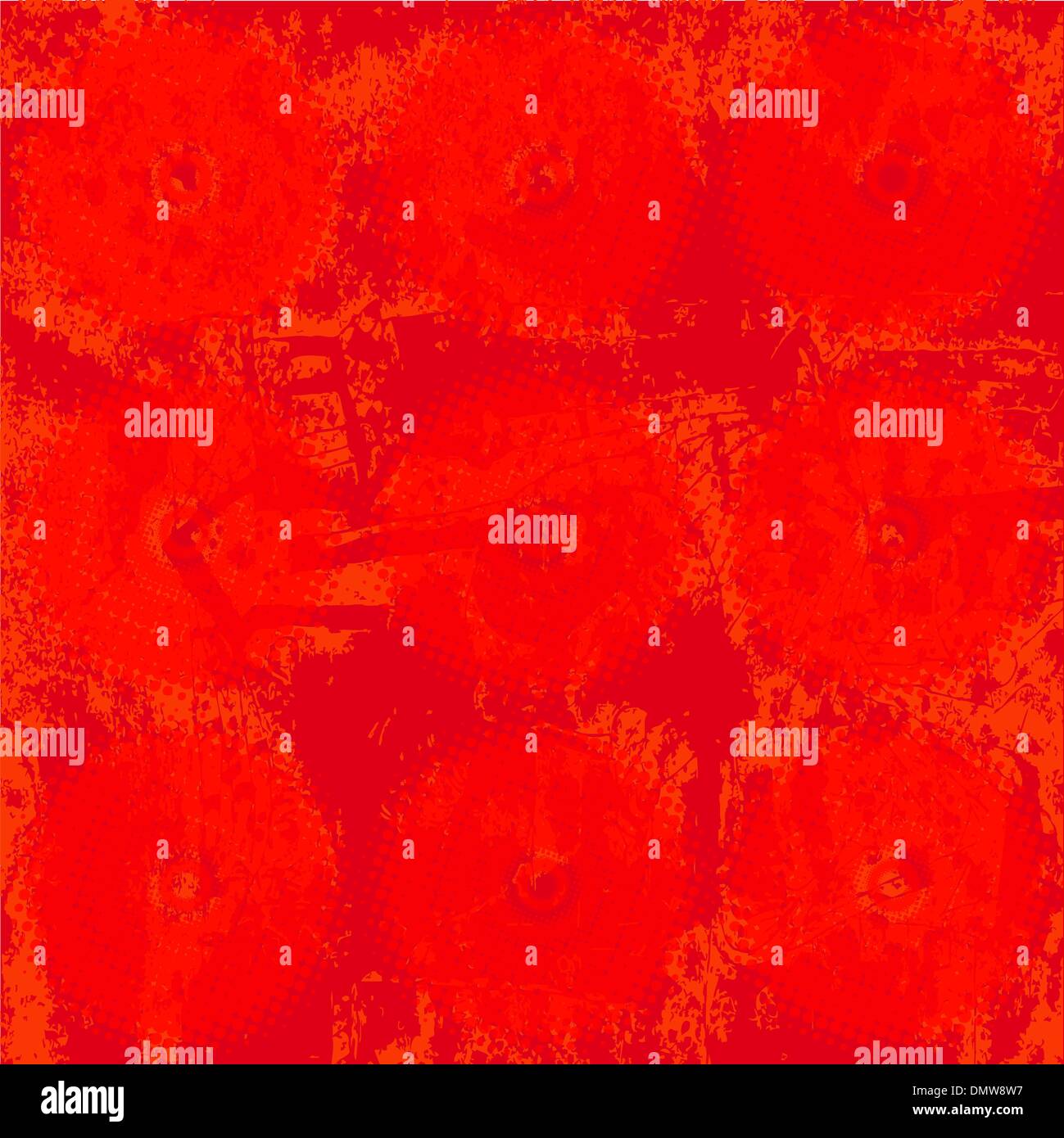 red halftone circles background with grunge Stock Vector Image & Art ...