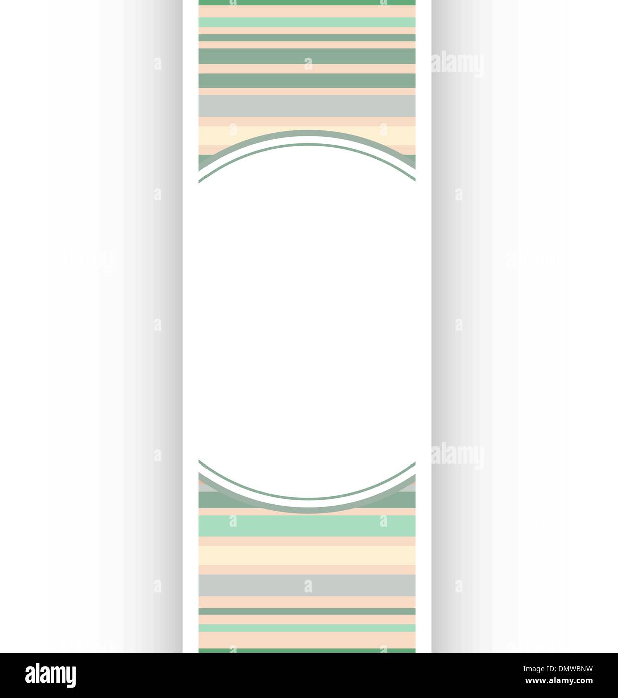 Gallery Interior with empty frame on abstract wall Stock Vector