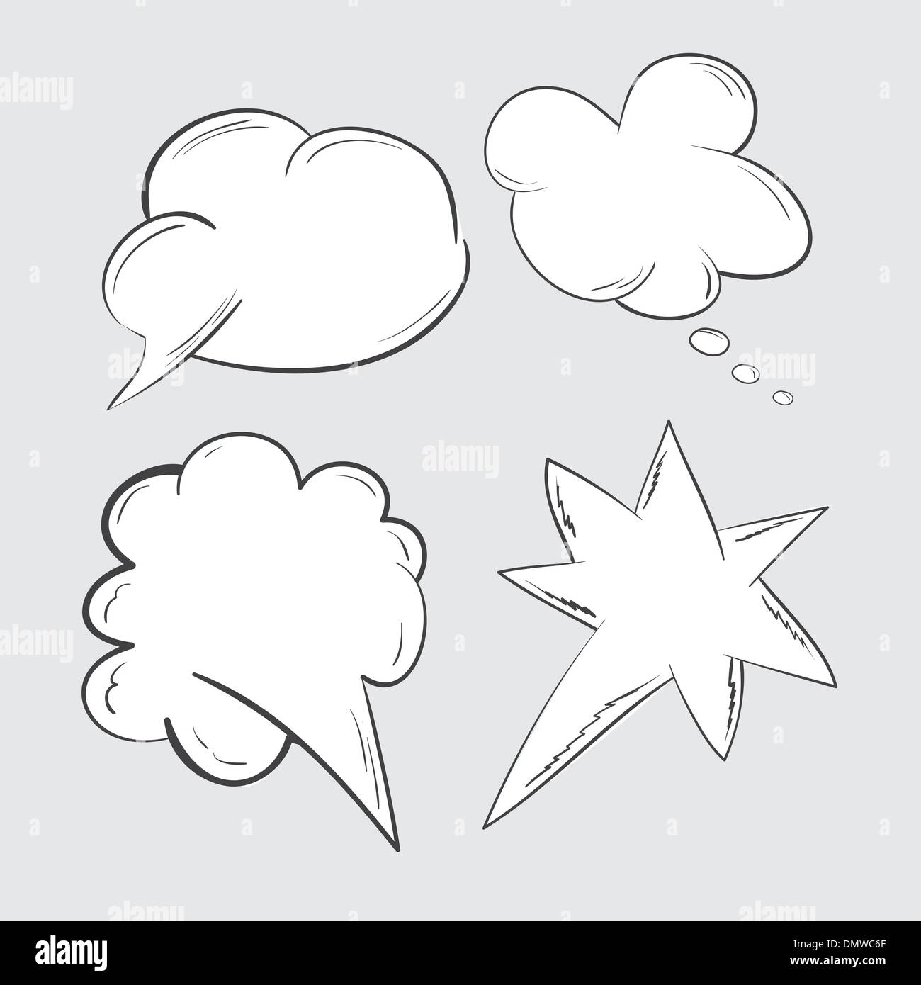 speech bubbles set Stock Vector Image & Art - Alamy