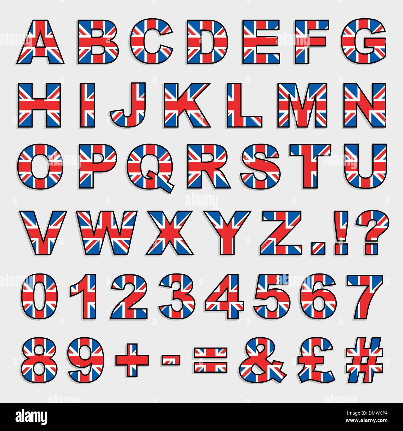 great britain alphabet Stock Vector Image & Art - Alamy