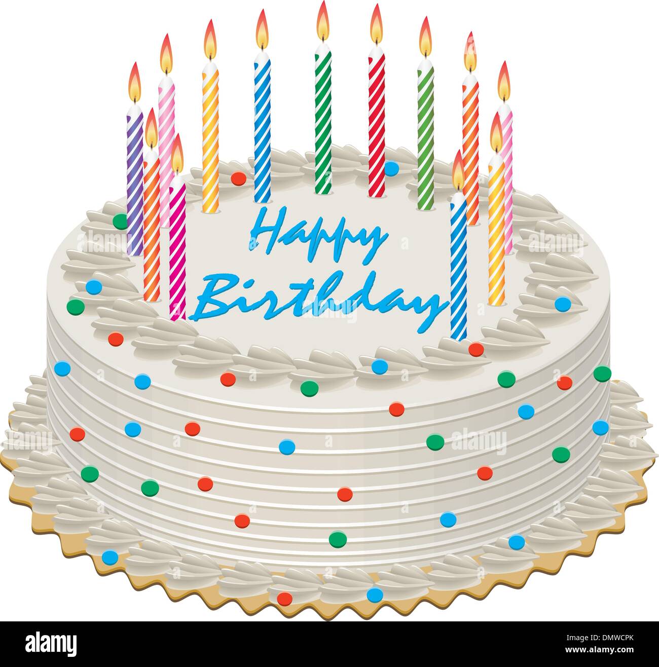 vector birthday cake Stock Vector Image & Art - Alamy