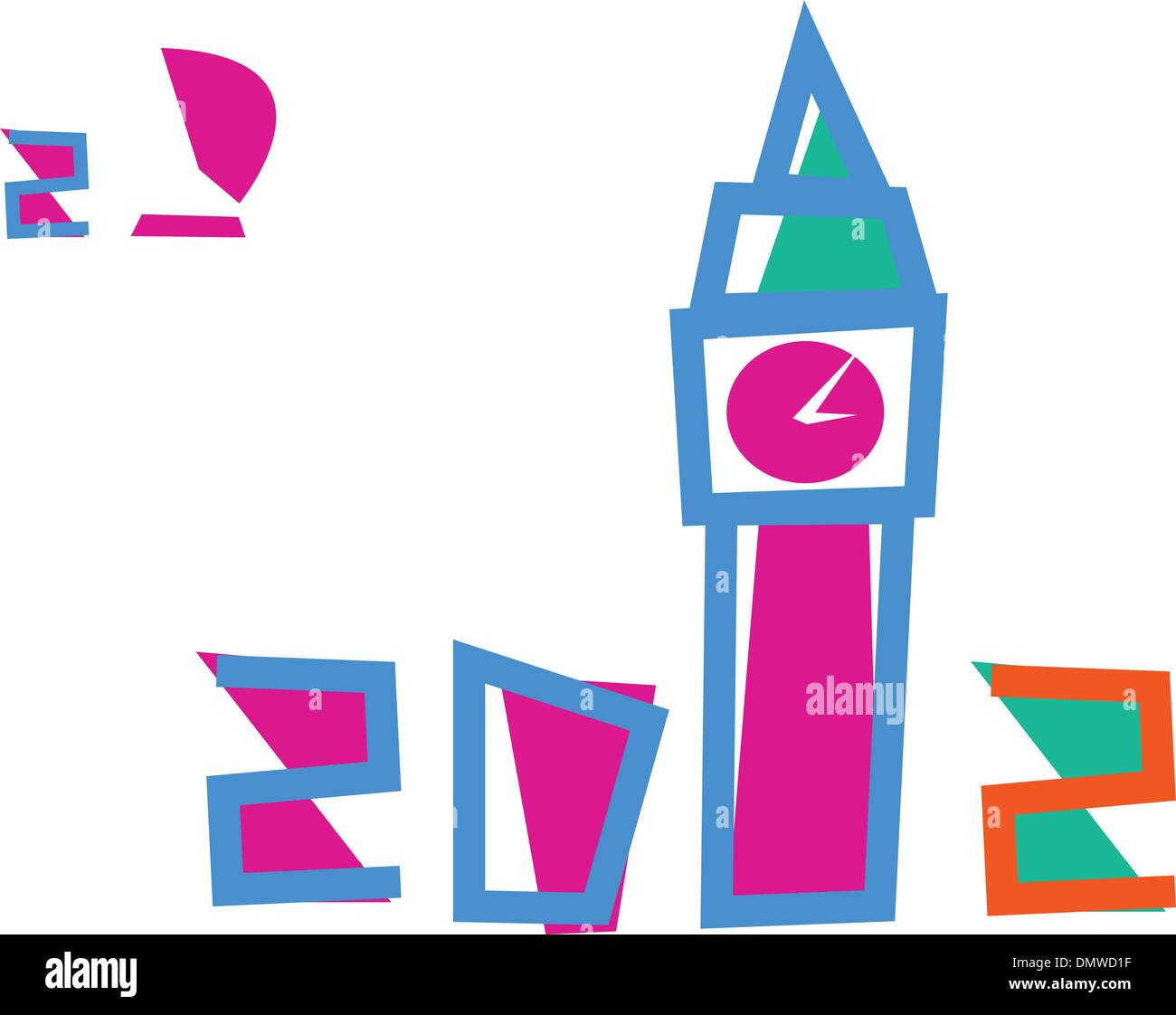 London 2012 Games. Set of 3 Illustrations Stock Vector