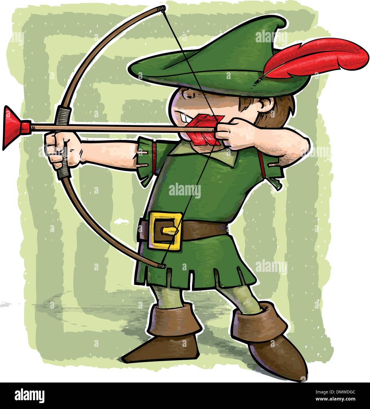 Little Robin Hood Stock Vector