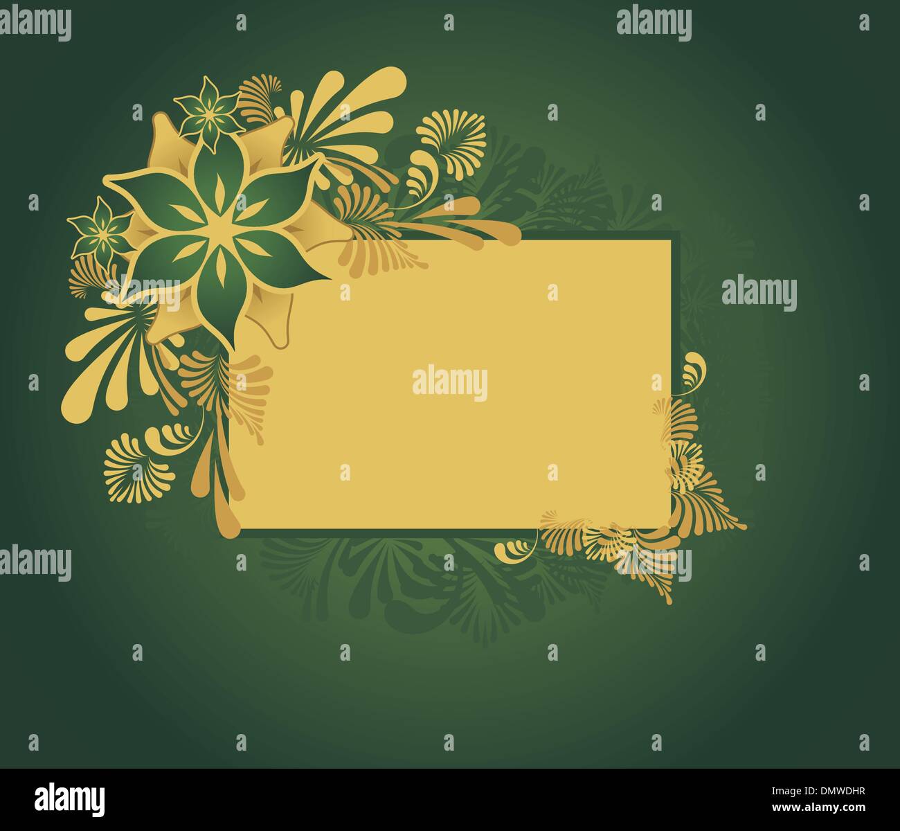 Golden floral frame Stock Vector Image & Art - Alamy