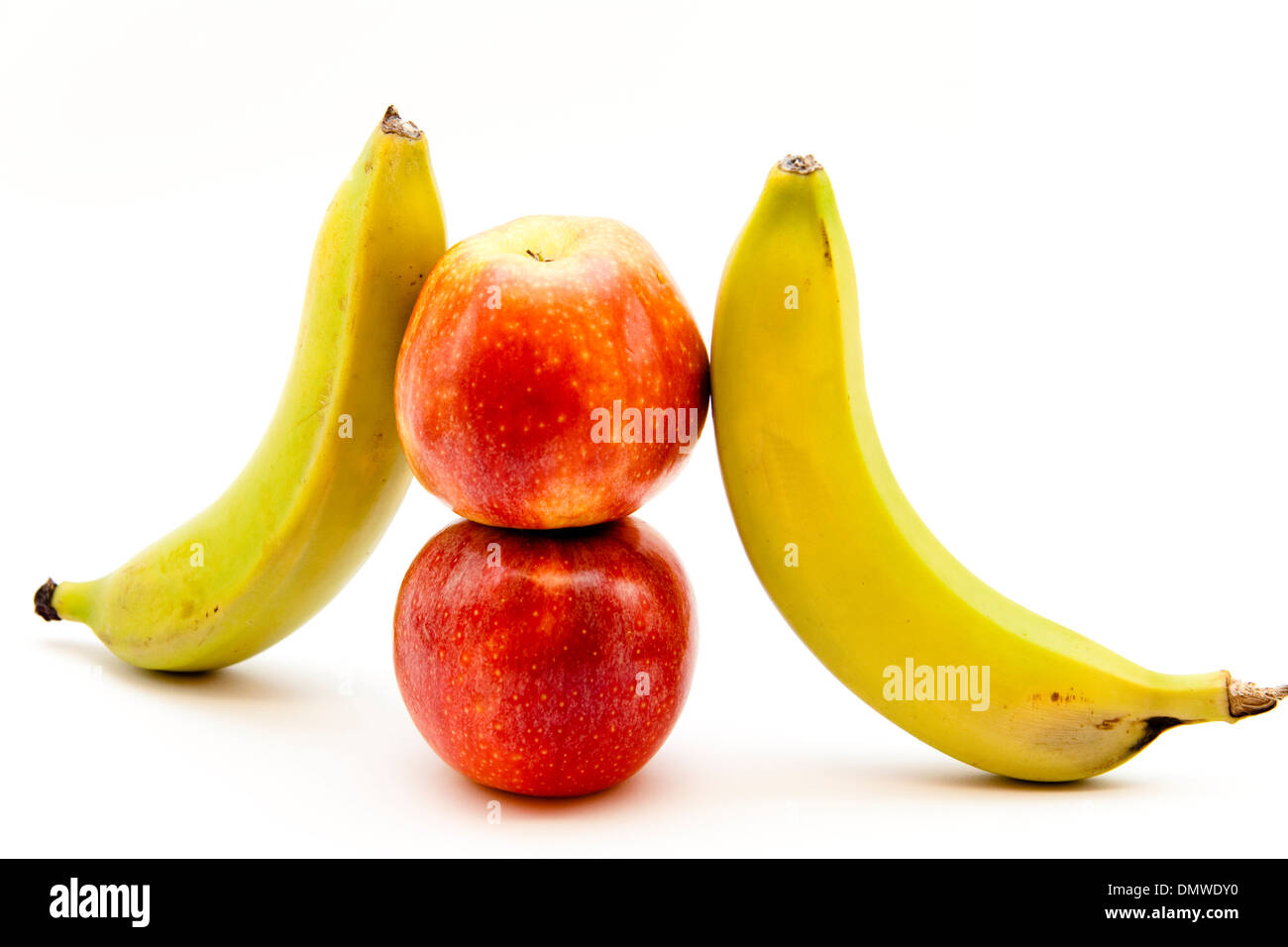 Bananas with apples Stock Photo Alamy