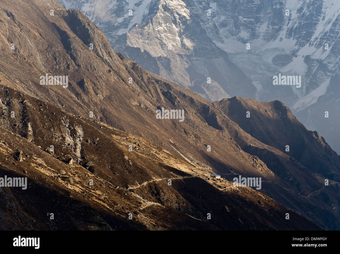 Dudh Kosi Valley, Solu Khumbu (Everest) Region, Himalaya, Nepal Stock Photo