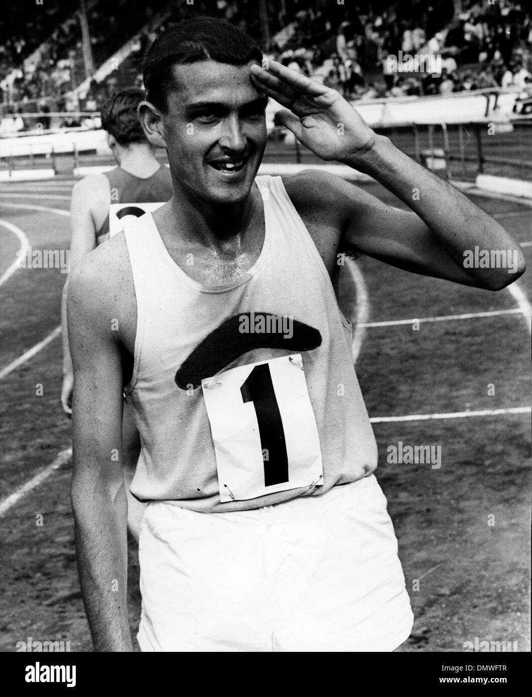 Jul 15, 1967 - London, England, UK - (File Photo) RON CLARKE (Ronald William Clarke) is an Australian athlete, and one of the best known middle and long distance runners of the 1960's. He is best remembered for setting seventeen world records. He won the bronze medal in the 10,000 m at the 1964 Summer Olympics, but never won an Olympic gold medal. At the 1968 Summer Olympics in Mex Stock Photo