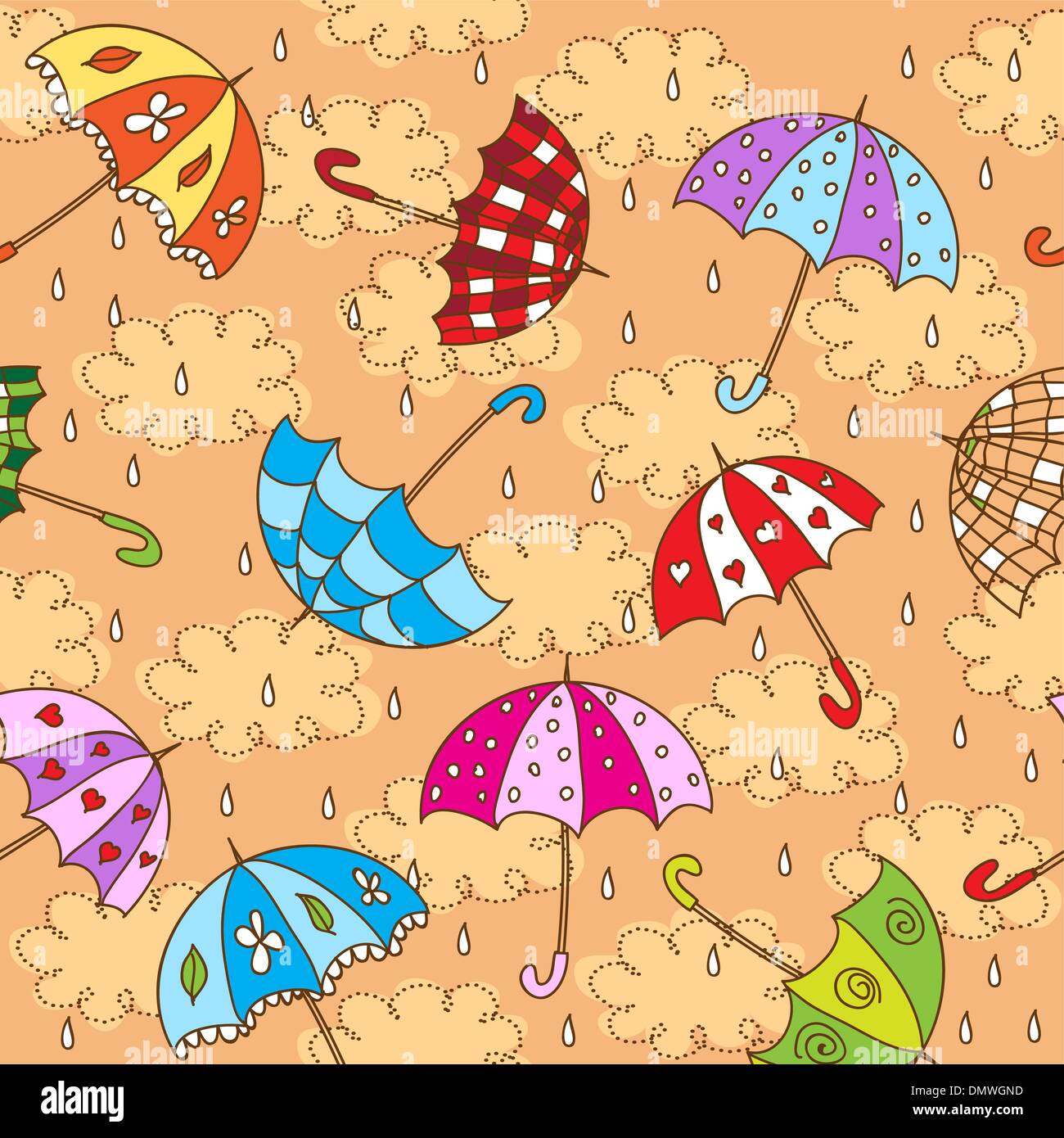 umbrellas Stock Vector