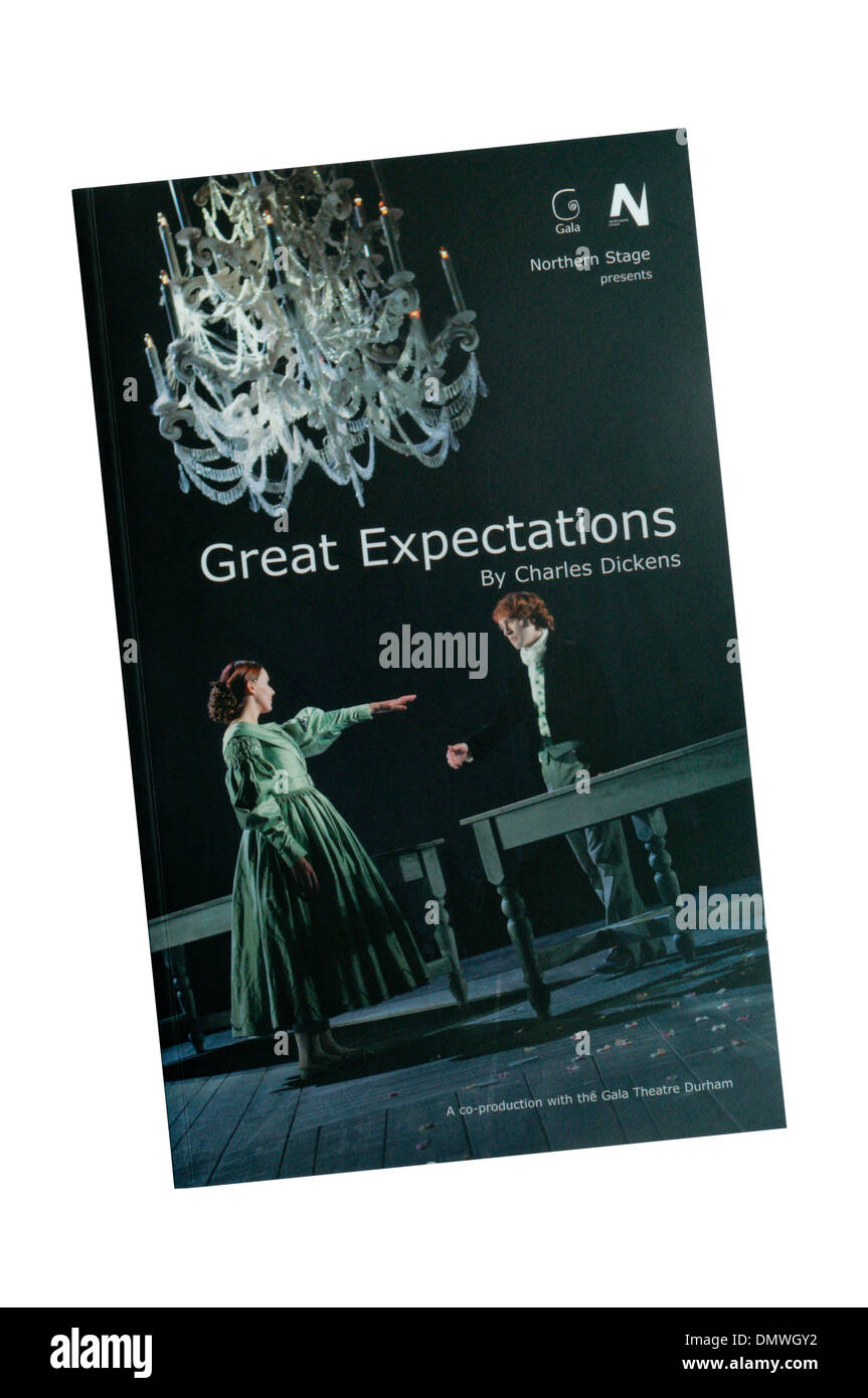 Programme for 2006 production of Great Expectations by Northern Stage at Greenwich Theatre, based on novel by Charles Dickens. Stock Photo
