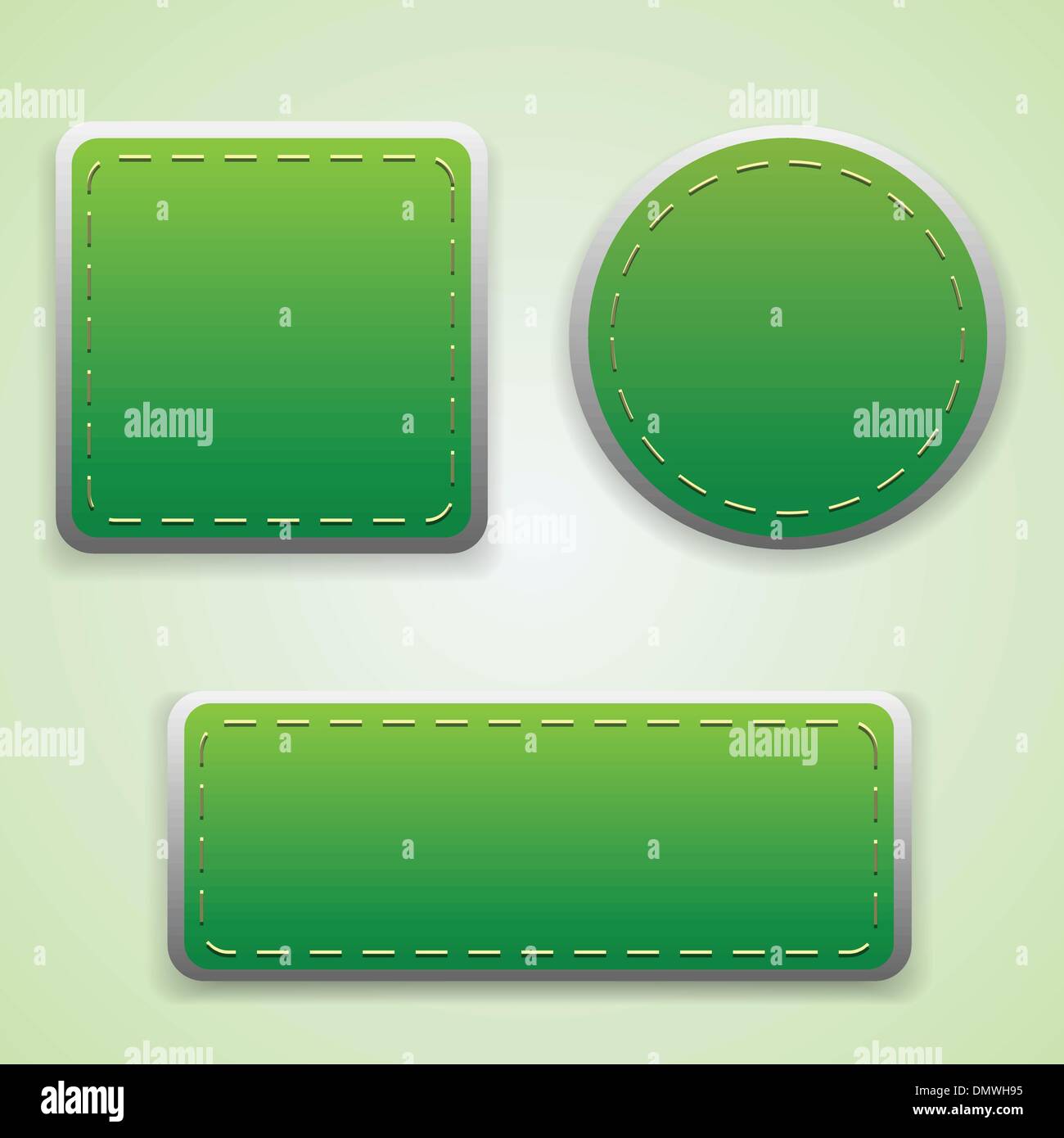 Set of green labels for your design Stock Vector Image & Art Alamy