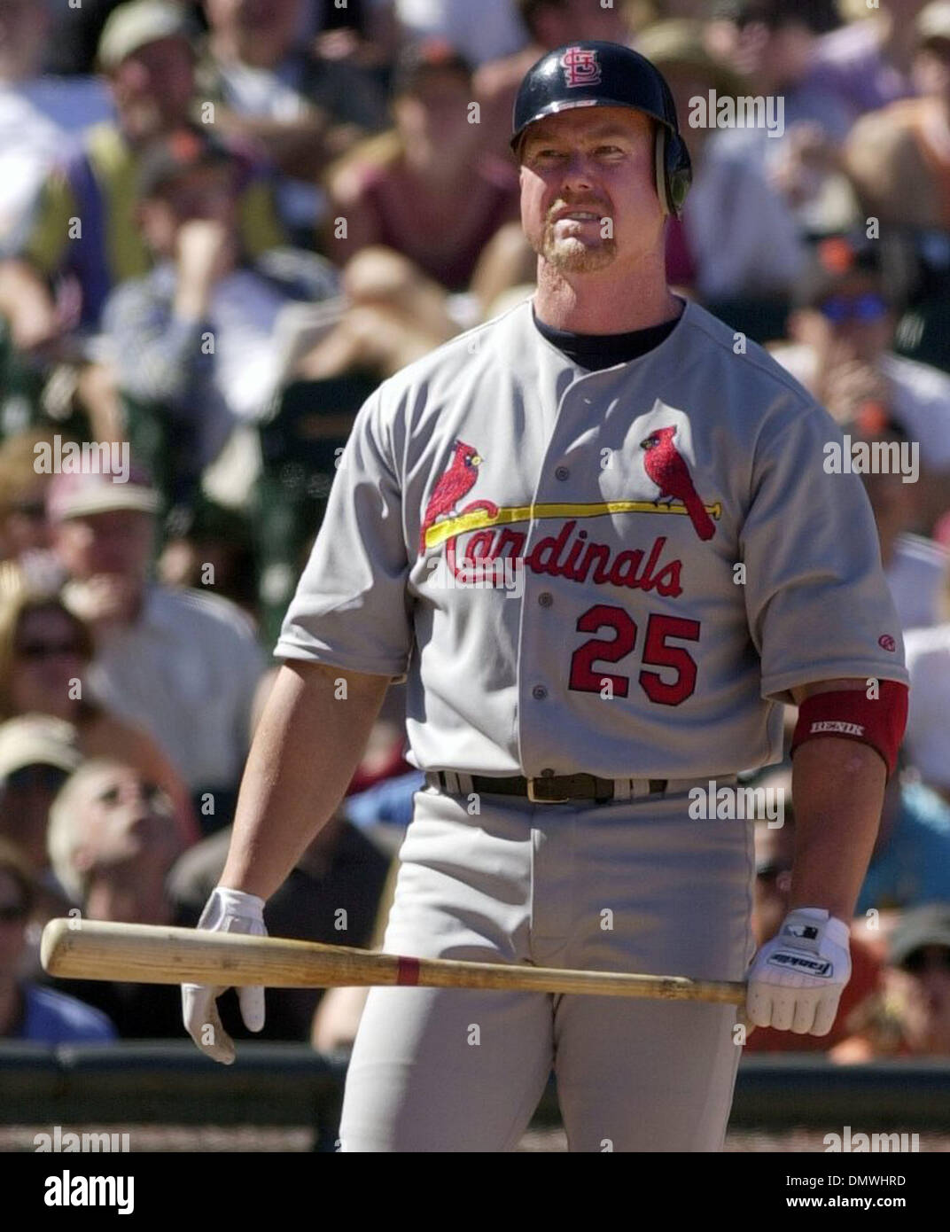 2001 Mark McGwire Game Worn St. Louis Cardinals Jersey