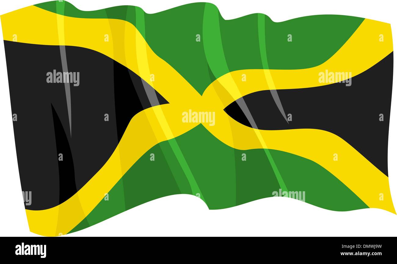 Political waving flag of Jamaica Stock Vector Image & Art Alamy