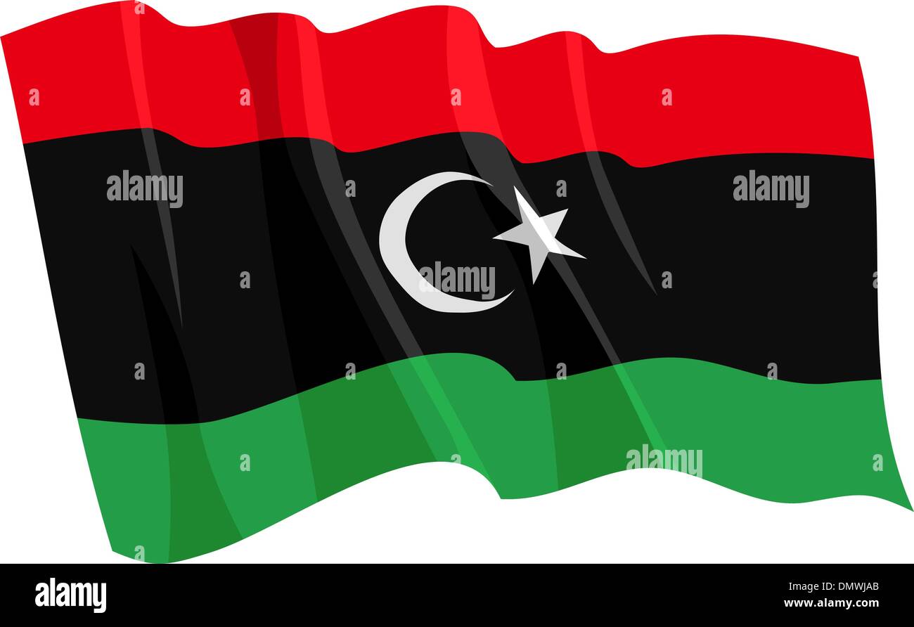 Political waving flag of Libya Stock Vector Image & Art - Alamy