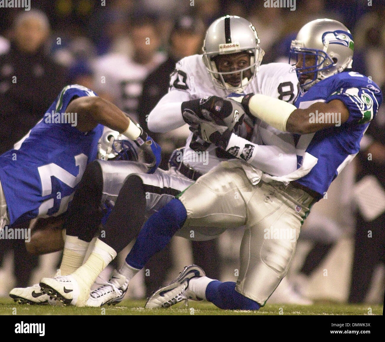 Nov 20, 2001; Seattle, WA, USA; Oakland Raiders wide receiver Jerry ...