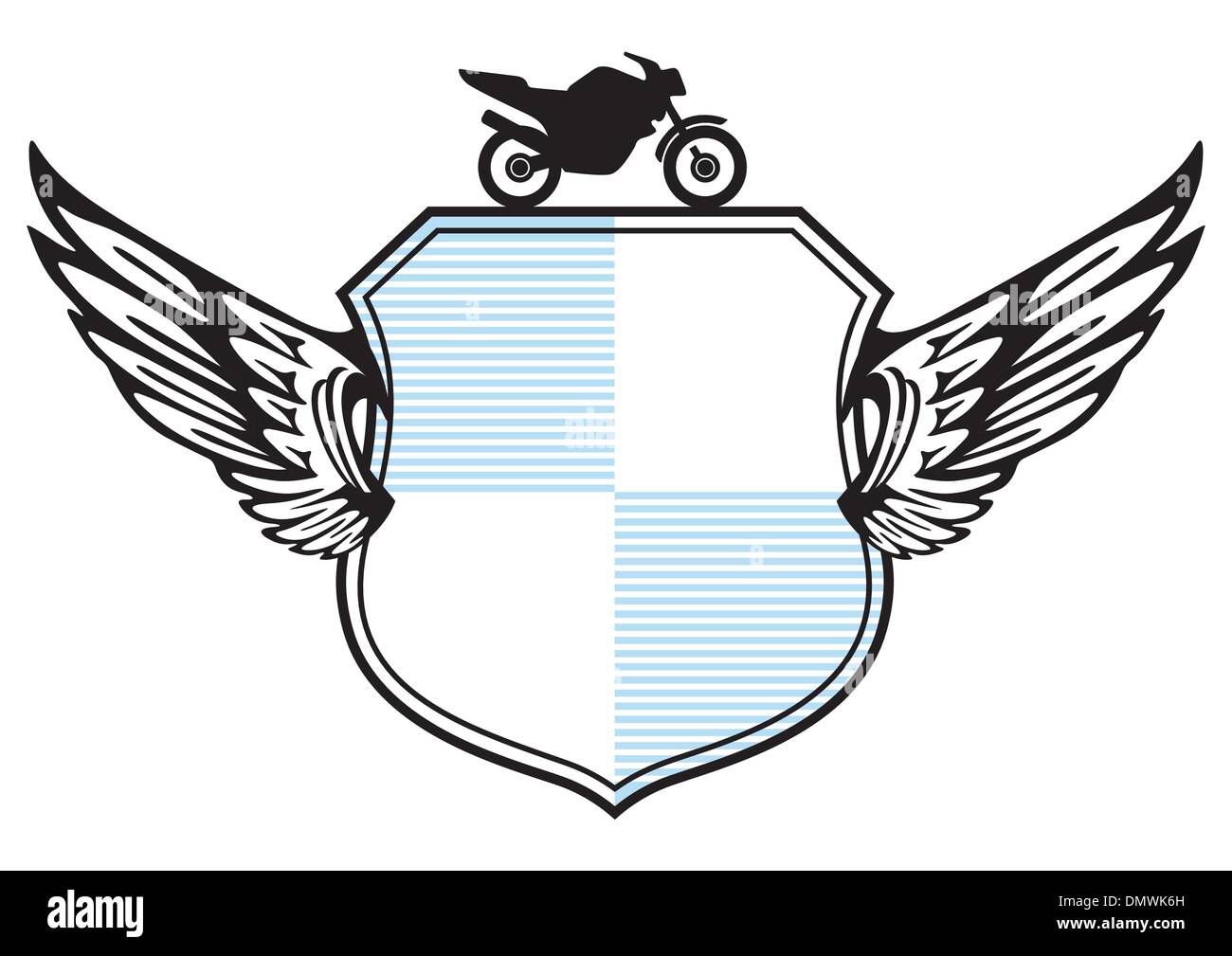 Motorcycle Club Shield Stock Vector