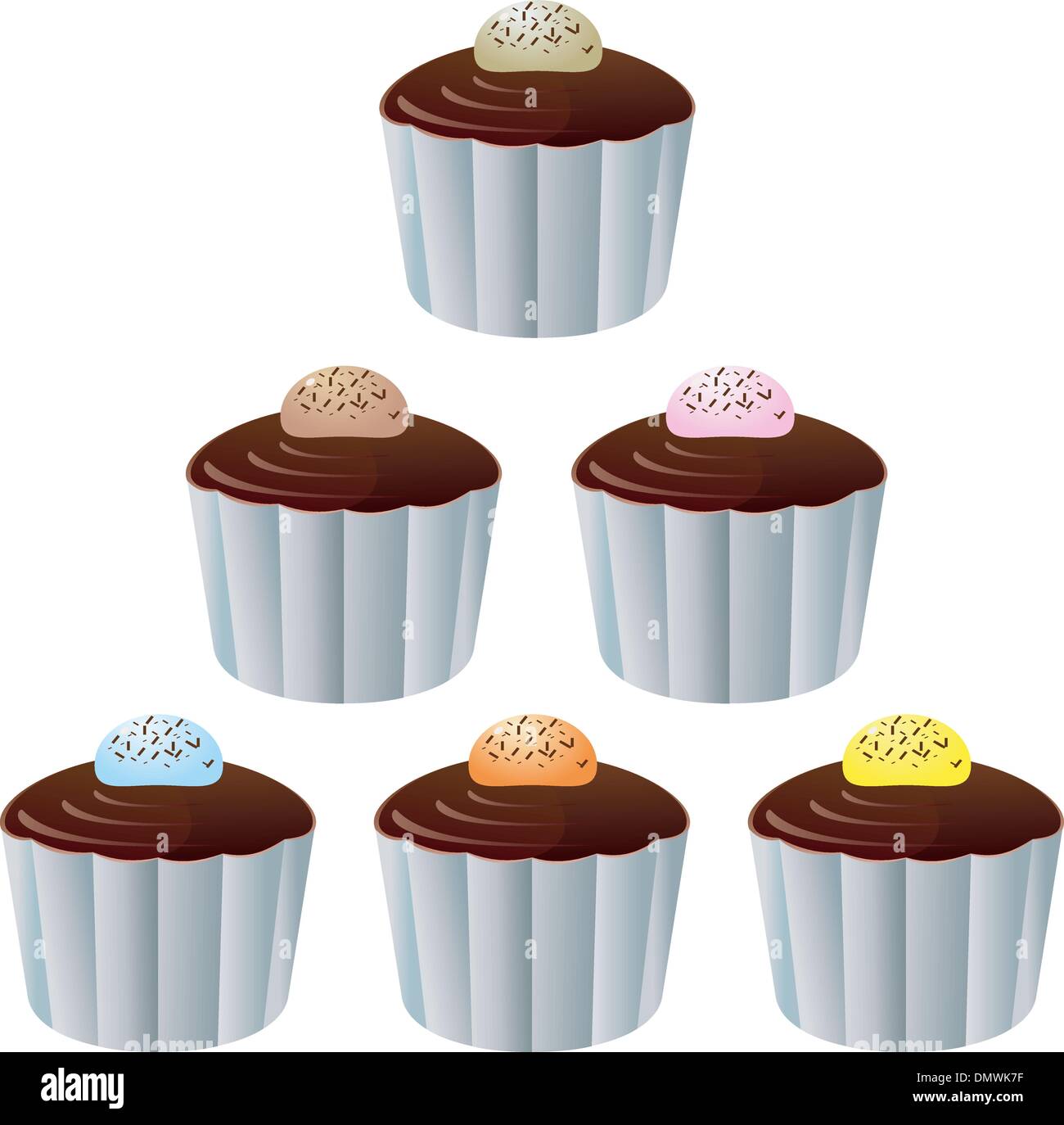 Fairy cake pink Stock Vector Images - Alamy