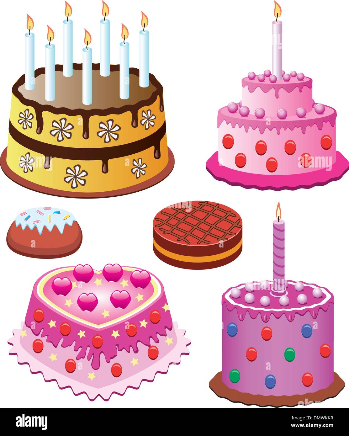 vector cakes Stock Vector Image & Art Alamy