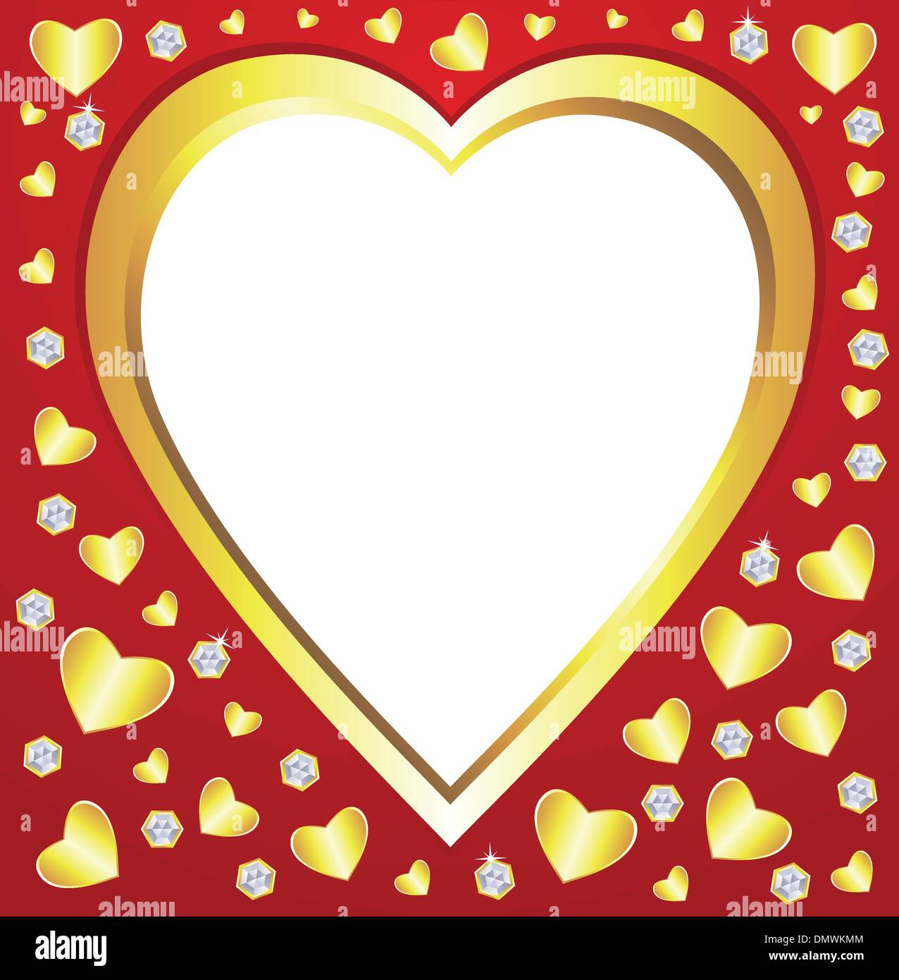 vector valentine hearts Stock Vector