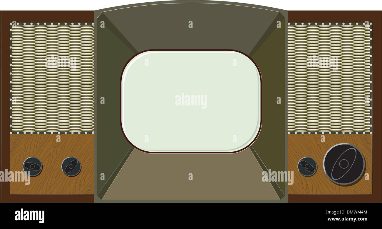 Vector artwork will old TV Stock Vector Image & Art - Alamy