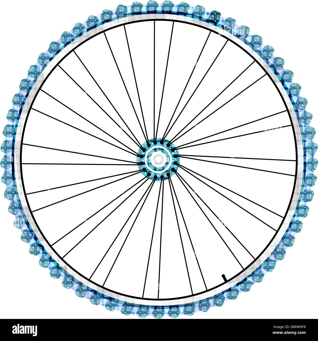 Bike wheel isolated on white background. vector Stock Vector Image & Art Alamy