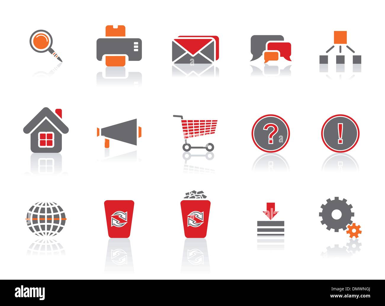 Web icon set Stock Vector Image & Art - Alamy