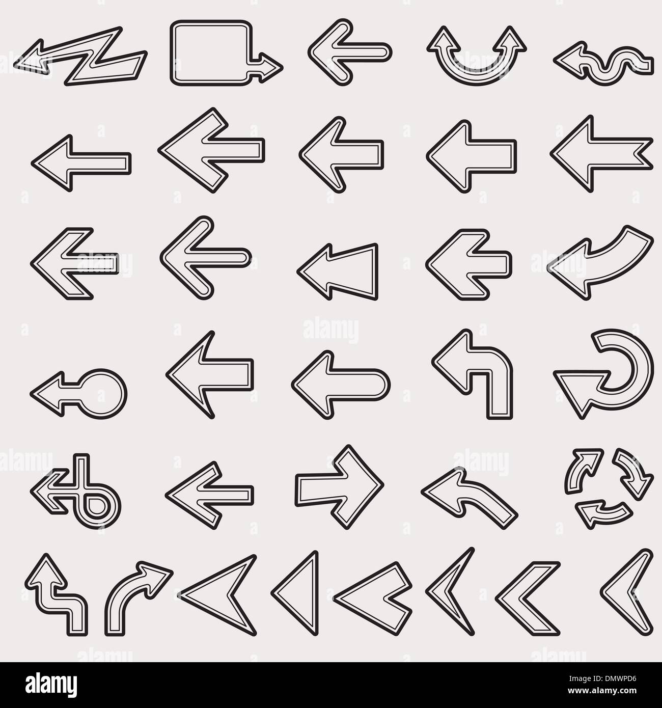 vector arrows set Stock Vector Image & Art Alamy