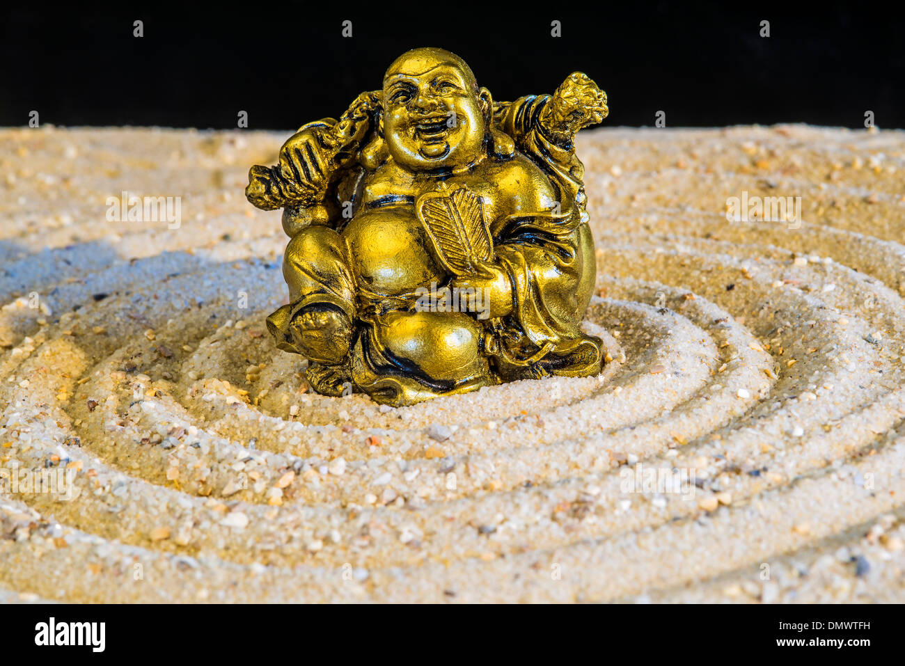 Buddha in a Zen circle Stock Photo Alamy