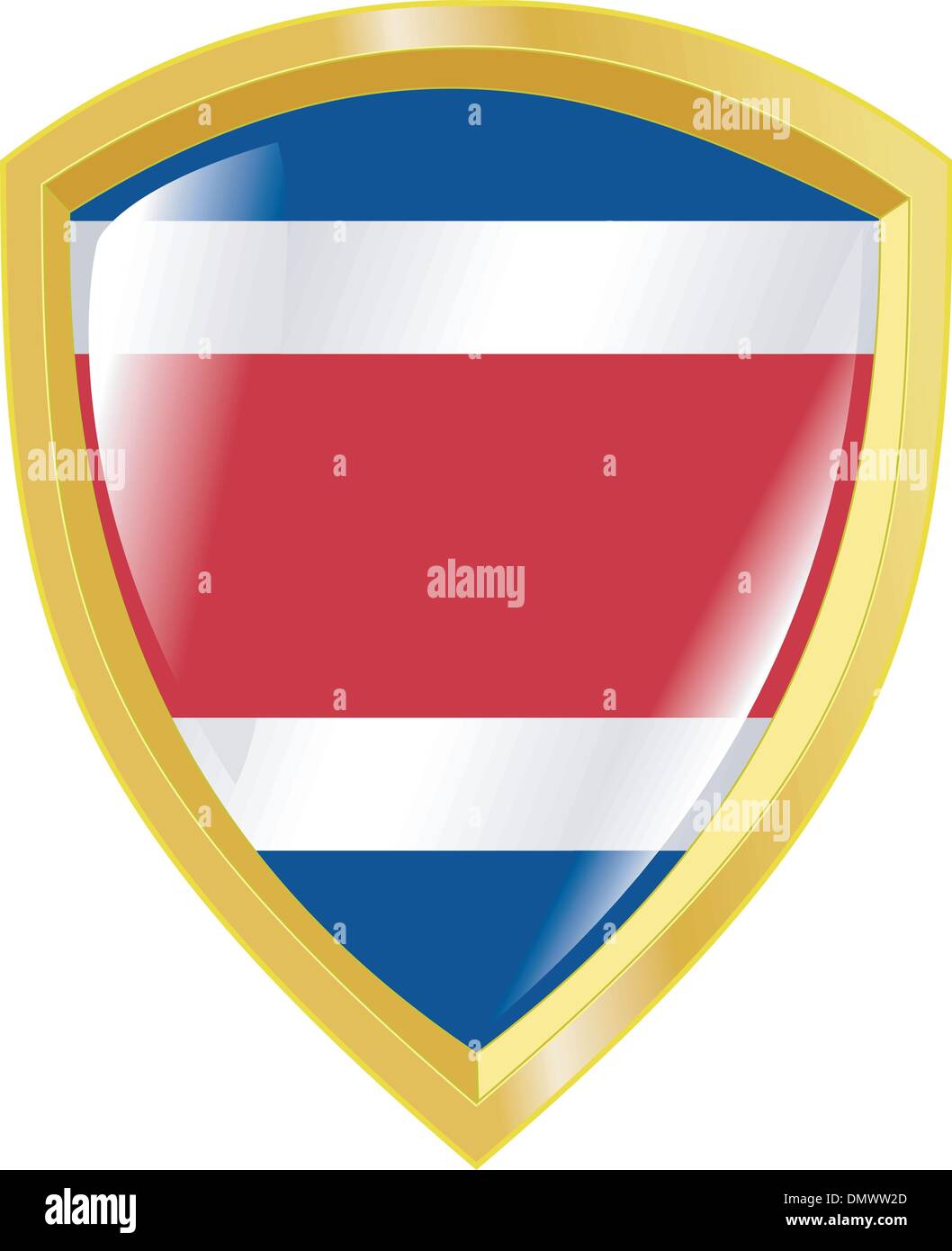 emblem of Costa Rica Stock Vector