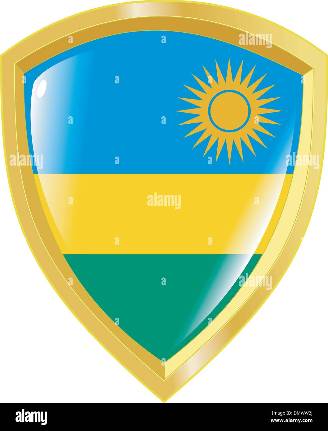 emblem of Rwanda Stock Vector