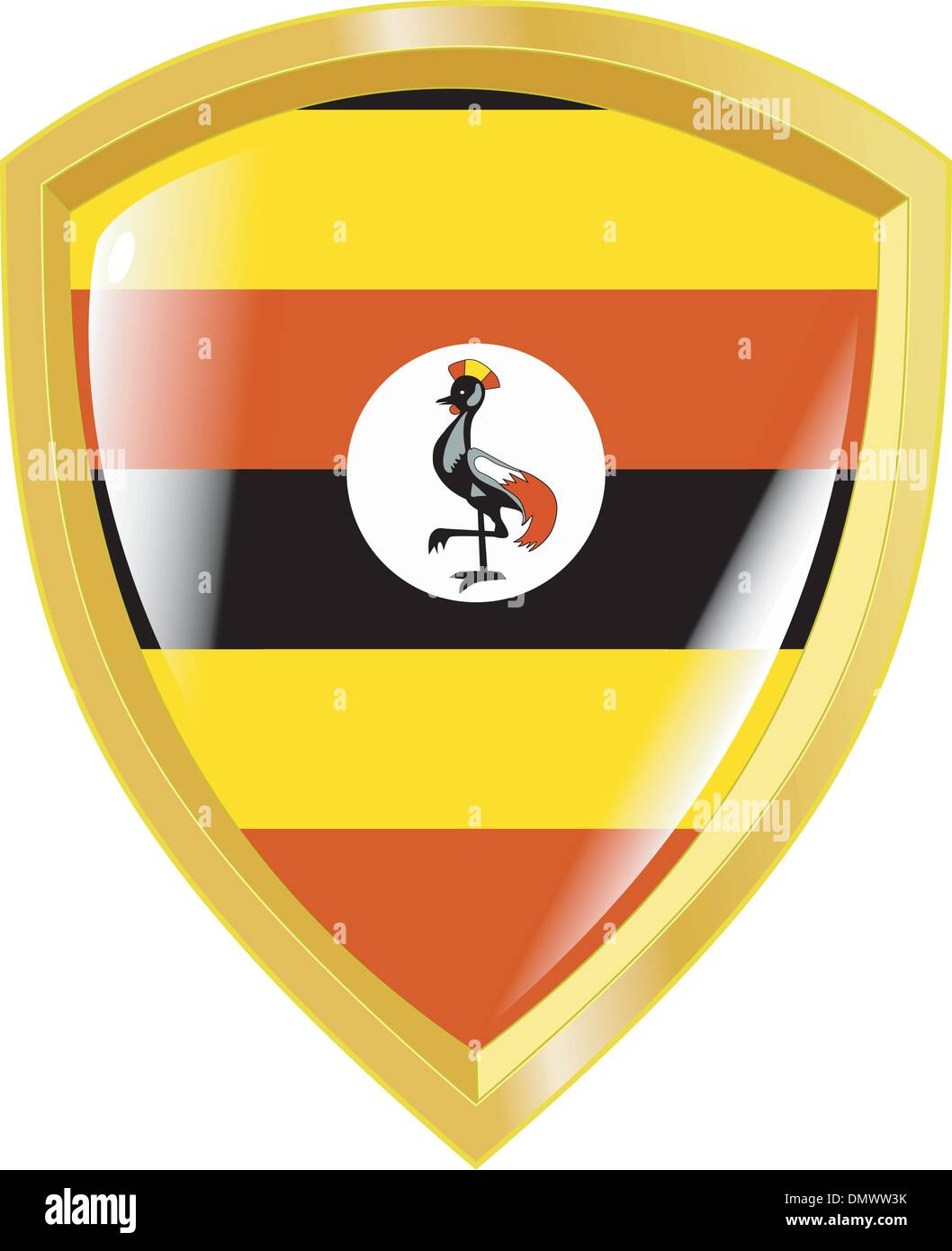 emblem of Uganda Stock Vector