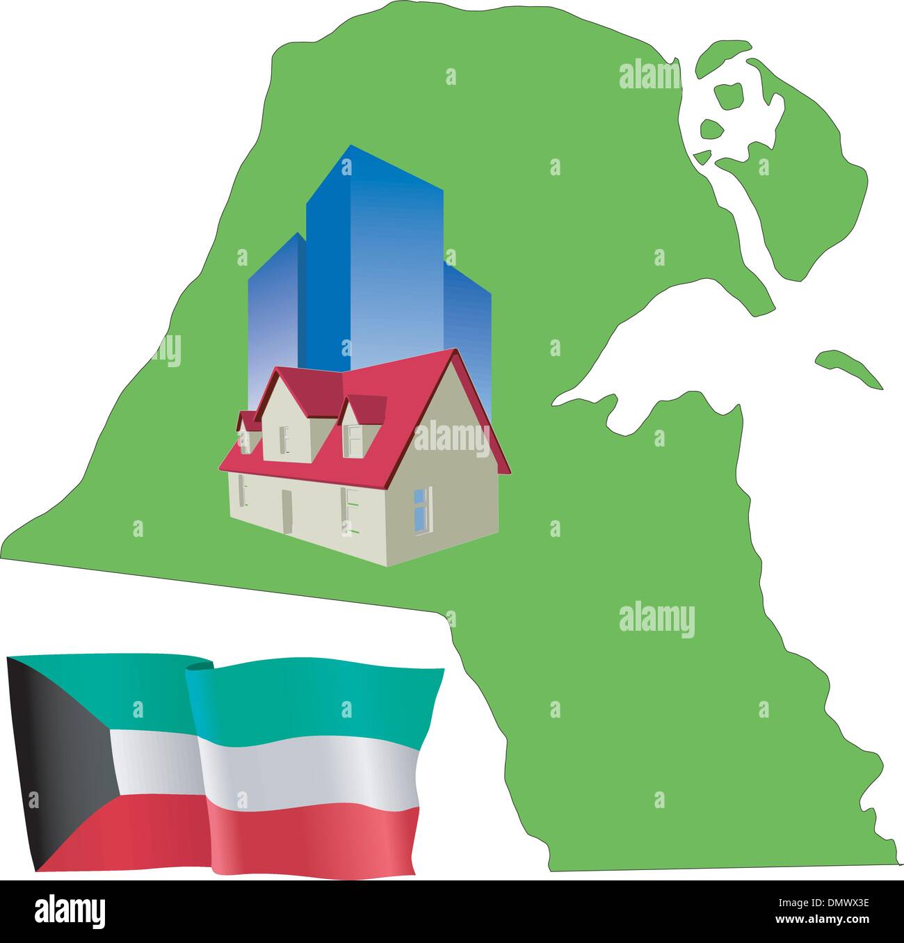 Kuwait city Stock Vector Images Alamy