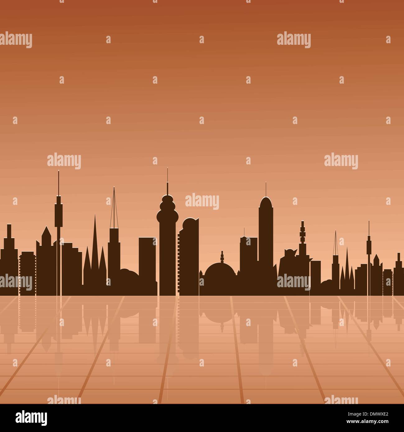 City at dawn. vector Stock Vector Image & Art - Alamy