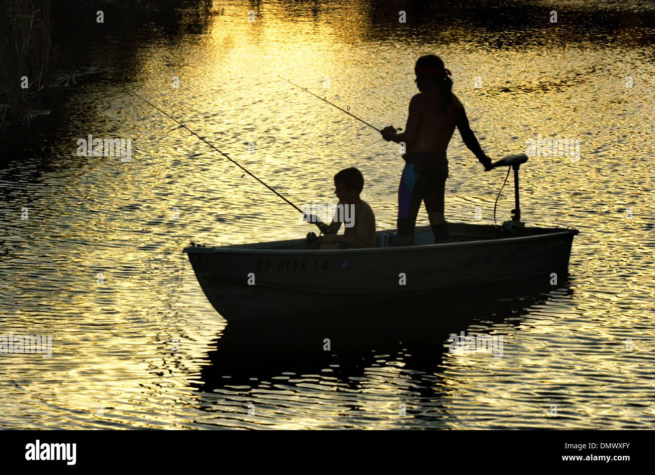 Jun 07, 2002; Antioch, CA, USA; L-R, Nick Barnes, 9, and his father