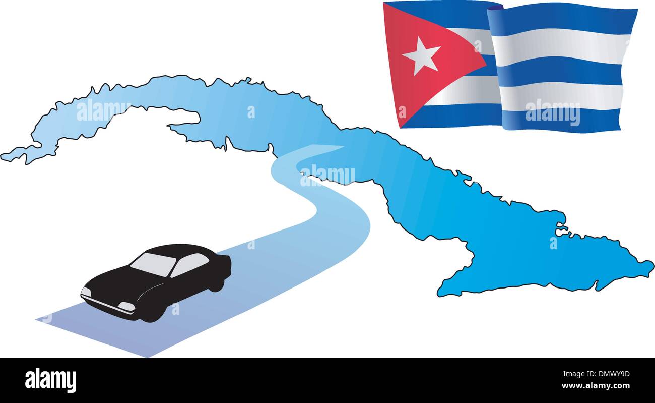 Cuba road map hires stock photography and images Alamy