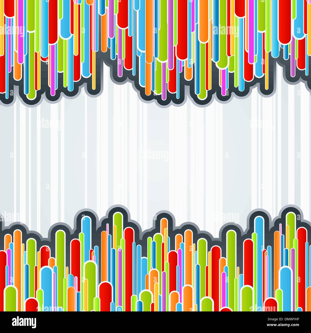 Colorful columns background Stock Vector