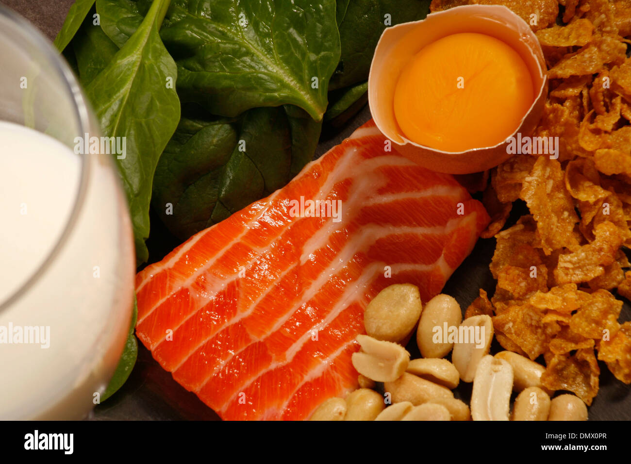 Foods Rich  in Vitamin B Stock Photo