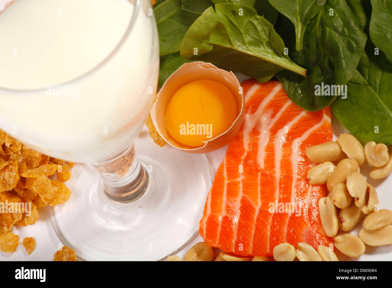 Foods Rich in Vitamin B Stock Photo