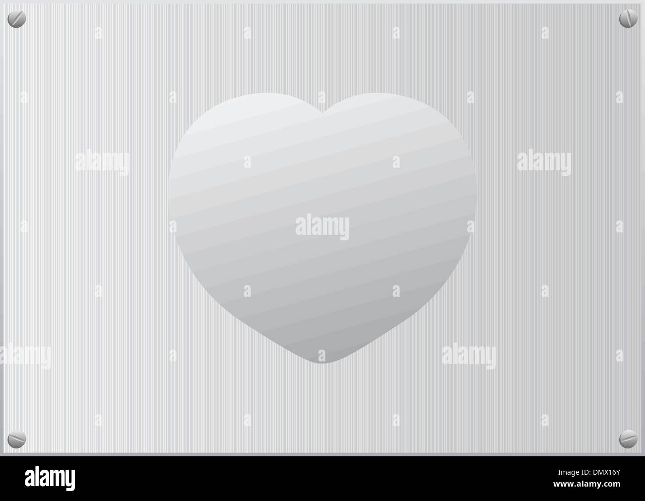 Vector red heart on aluminum background Stock Vector Image & Art - Alamy