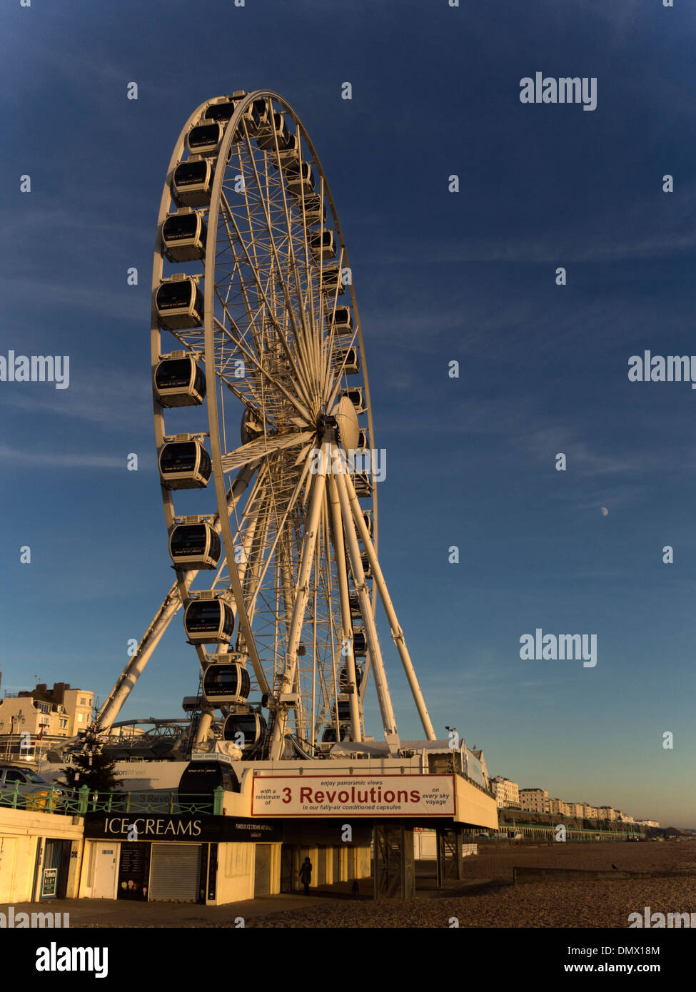 The Brighton Wheel at sunset Stock Photo