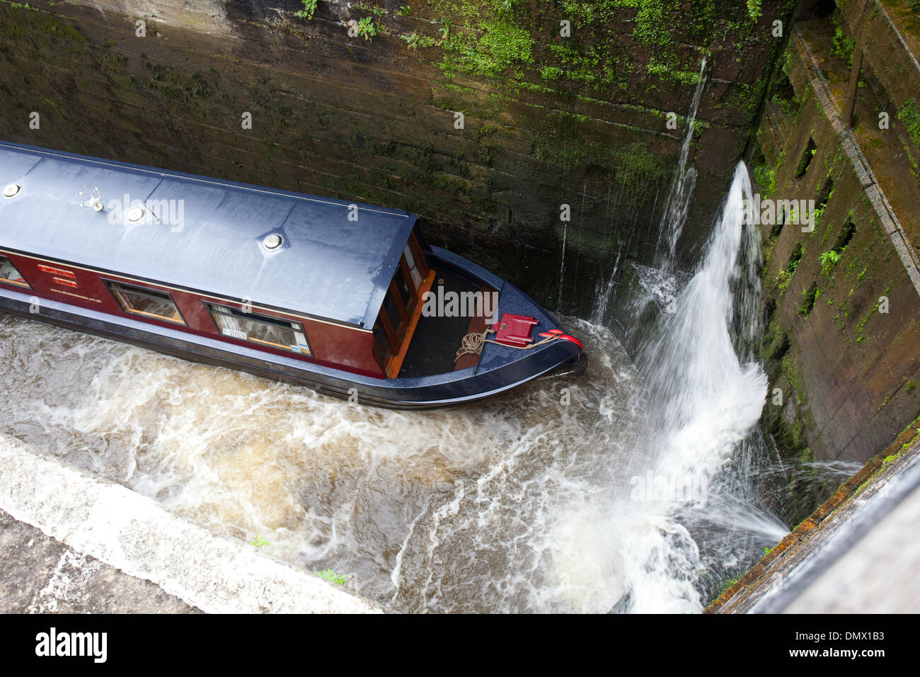 Bingley Five Rise Locks, Yorkshire, UK Stock Photo